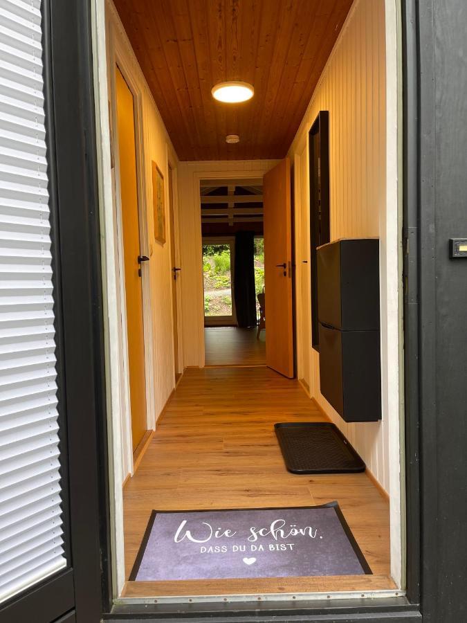 Ferienhaus Kleine Auszeit In Der Natur Mit Kamin, Yogamatten, Schoene Kueche Extertal Esterno foto